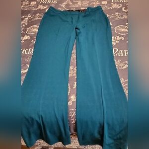 Tahari Teal Wide Leg Women's Pants